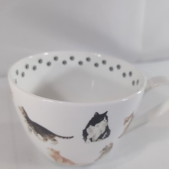 Portobello By Inspire Mug Cats Cat Loves Me Best Paw Prints England Bone China - Picture 4 of 13